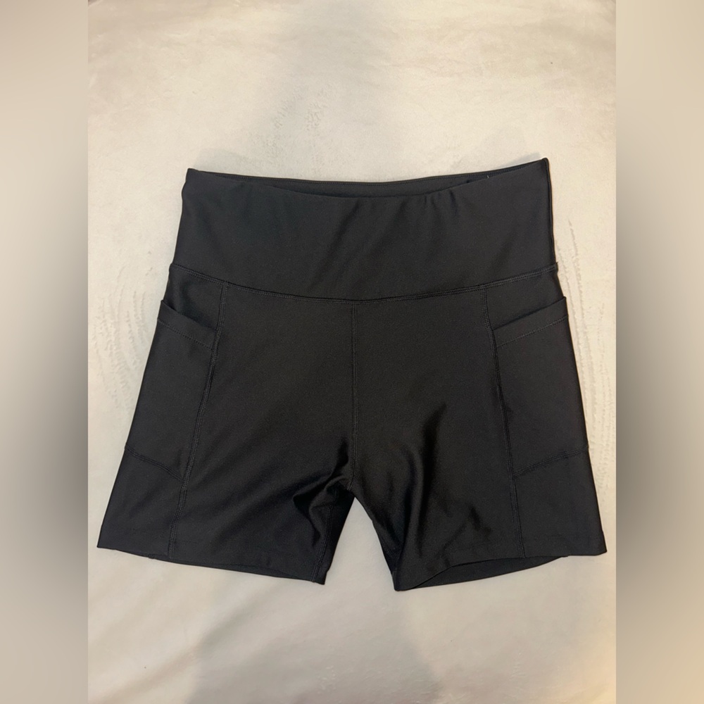 Hype Black Bike Shorts Athletic Performance Wear